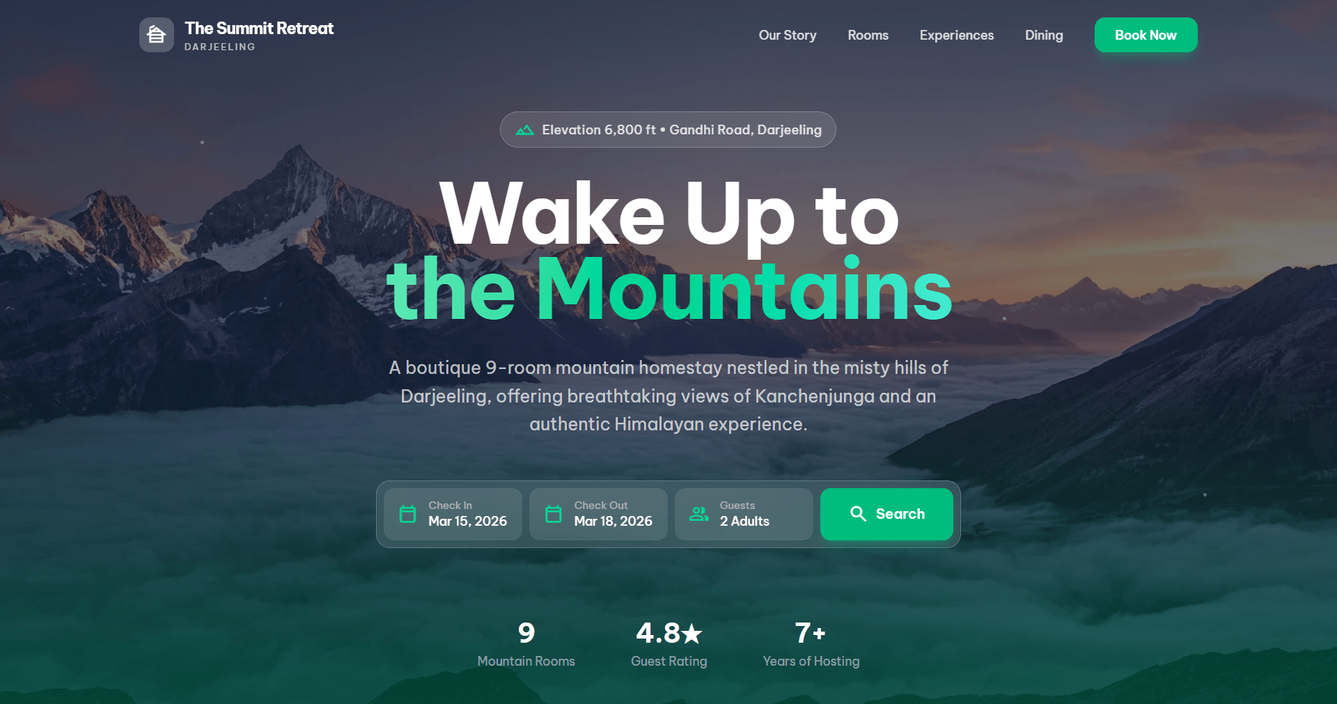 Full-Stack Boutique Homestay Booking Engine & Operations Dashboard