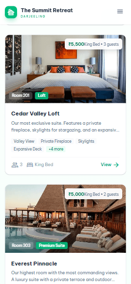 Full-Stack Boutique Homestay Booking Engine & Operations Dashboard gallery image 5